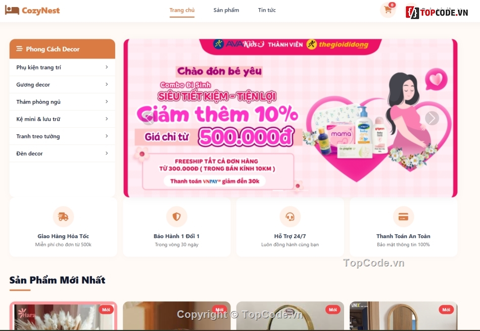 dồ án Web bán hàng,đồ án bán sách,đồ án bán đồ decor